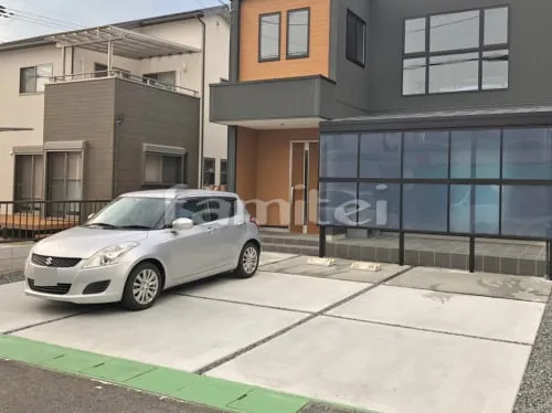 駐車場ガレージ床 土間コンクリート バラス目地