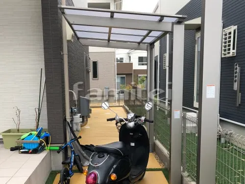 自転車バイク屋根 LIXILリクシル ネスカF 駐輪場屋根 サイクルポート F型フラット屋根