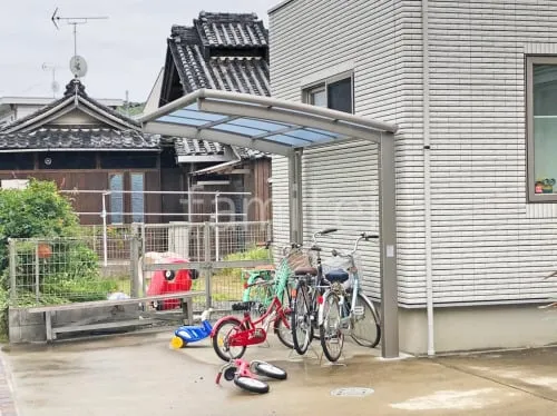 サイクルポート 自転車バイク屋根 LIXIL ネスカR ミニ アール屋根