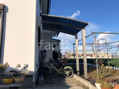 サイクルポート 自転車バイク屋根 YKKAP アリュース アール屋根