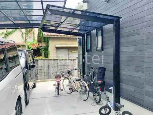 サイクルポート 自転車バイク屋根 LIXIL ネスカＦ フラット屋根