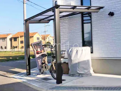 サイクルポート 自転車バイク屋根 LIXIL ネスカF ミニ フラット屋根