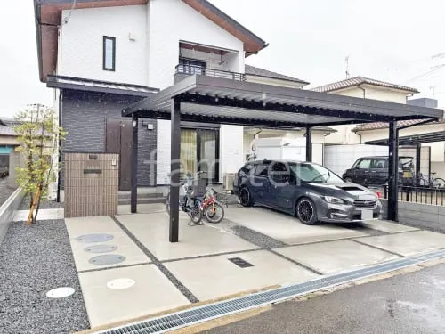 新築シンプル オープン外構