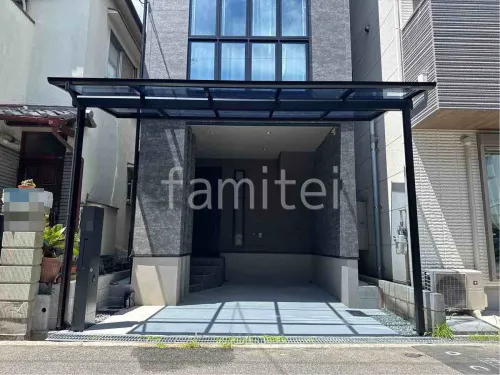１階テラス屋根 （雨除け） YKKAP ソラリアF フラット屋根 スタンダード 壁付