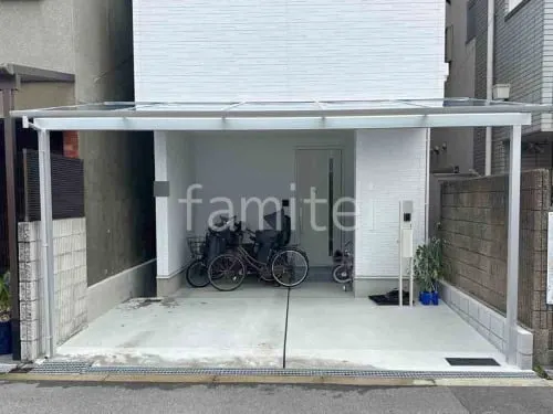 １階テラス屋根 （雨除け） YKKAP ソラリアF フラット屋根 スタンダード 壁付