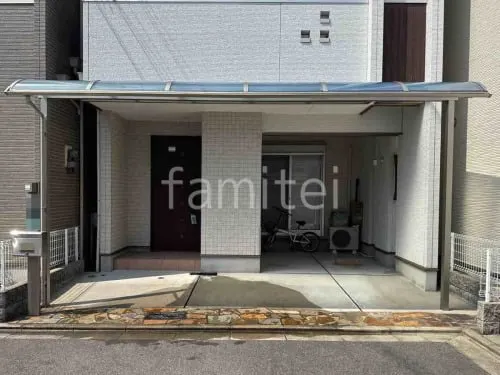 １階テラス屋根 （雨除け） YKKAP ソラリアR アール屋根 スタンダード 壁付