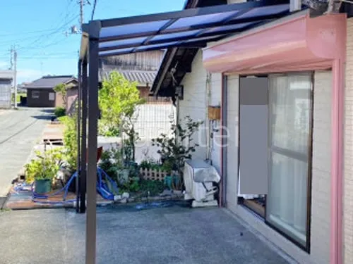 １階テラス屋根 （雨除け） YKKAP ソラリアF フラット屋根 スタンダード 壁付