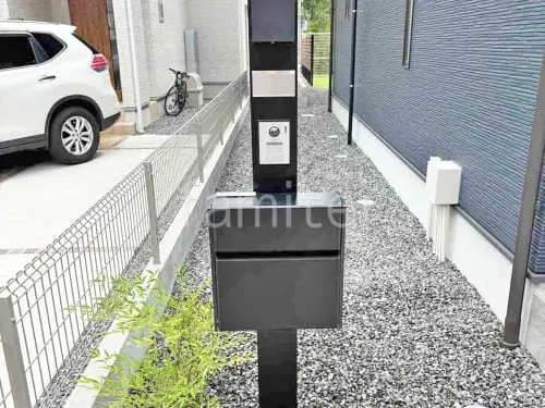 既存門柱移設