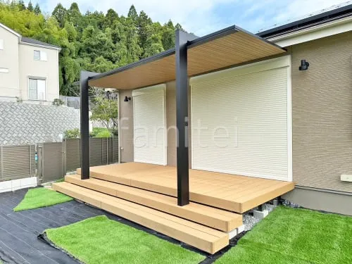 人工木デッキ  LIXIL 人工木 樹ら楽ステージ 