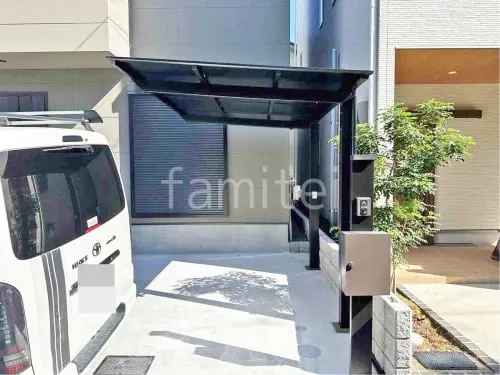 サイクルポート 自転車バイク屋根 LIXIL ネスカF ミニ フラット屋根