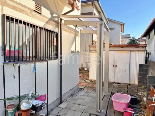 １階テラス屋根 （雨除け） YKKAP 独立式 レセパ Lタイプ フラット屋根 独立式 スタンダード