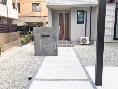 玄関アプローチ 土間コンクリート