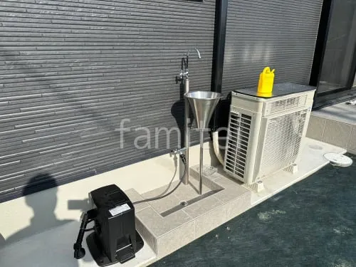 立水栓 施主支給 水受け(パン) タイル張り仕上げ LIXIL グレイスランド