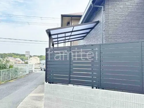 １階テラス屋根 （雨除け） YKKAP ソラリアF フラット屋根 スタンダード 壁付