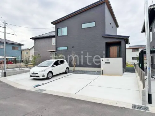 新築シンプル オープン外構