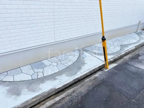 床石貼り 乱形石 石英岩