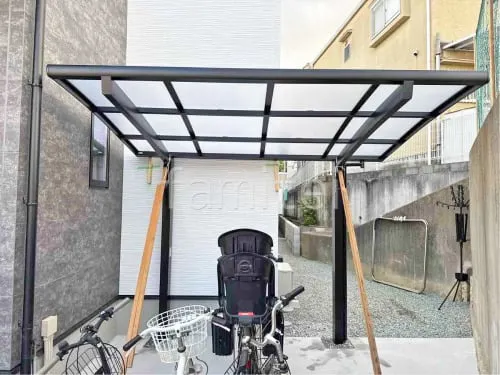 サイクルポート 自転車バイク屋根 LIXIL ネスカR ミニ アール屋根