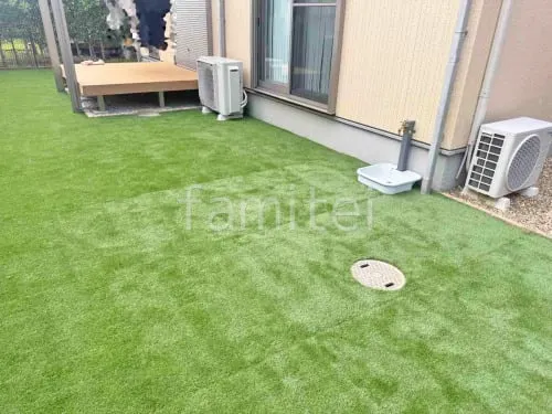 人工芝 防草シート加工 ヨシミツ毛織 リアル人工芝 35mm 