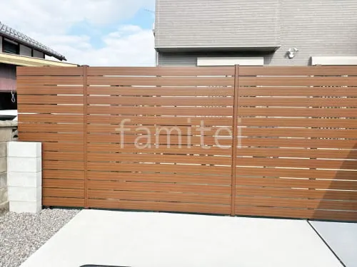 人工木・樹脂 フェンス（木調） F＆F マイティウッド デコll 高尺タイプ 目隠し 木調・ラティス 樹脂