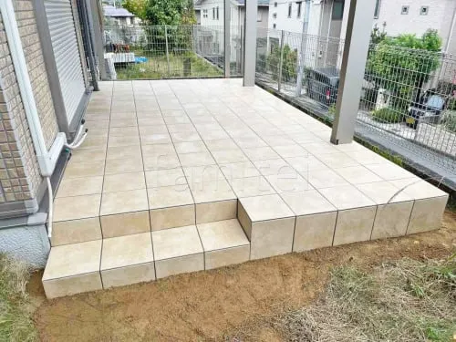 タイルデッキ 壁1面  LIXIL パセオ ベーシック テラコッタ風