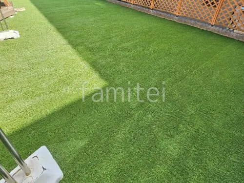 人工芝 防草シート加工 グリーンフィールド リアリーターフ ミドル 25mm 