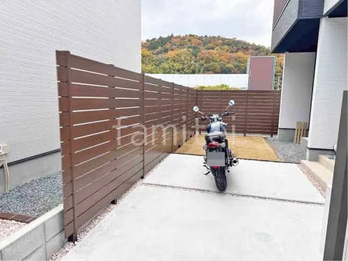 人工木・樹脂 フェンス（木調） F＆F マイティウッド デコll 高尺タイプ 目隠し 木調・ラティス 樹脂