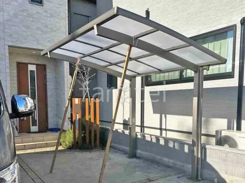 サイクルポート 自転車バイク屋根 LIXIL ネスカR ミニ アール屋根