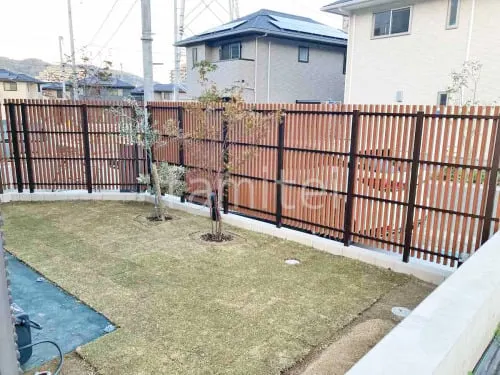 人工木・樹脂 フェンス（木調） F＆F ラインスタイル L 高尺タイプ 目隠し 木調・ラティス 樹脂