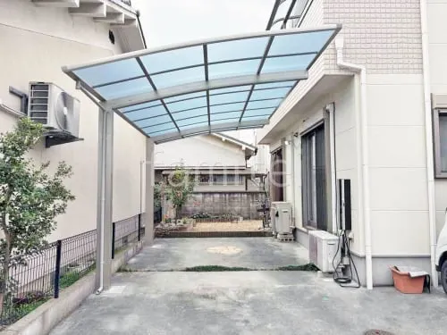 カーポート１台 （単棟） YKKAP アリュース アール屋根