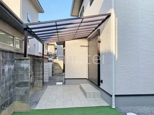 １階テラス屋根 （雨除け） YKKAP ソラリアF フラット屋根 スタンダード 壁付