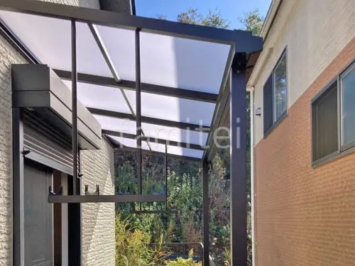 １階テラス屋根 （雨除け） YKKAP ソラリアF フラット屋根 スタンダード 壁付