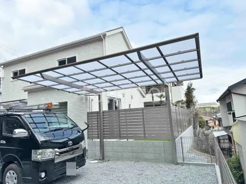 カーポート１台 （単棟） LIXIL ネスカＦ フラット屋根