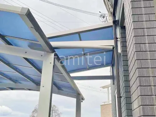 柱なしテラス屋根 （雨除け1階用） YKKAP ソラリアF フラット屋根 スタンダード 壁付