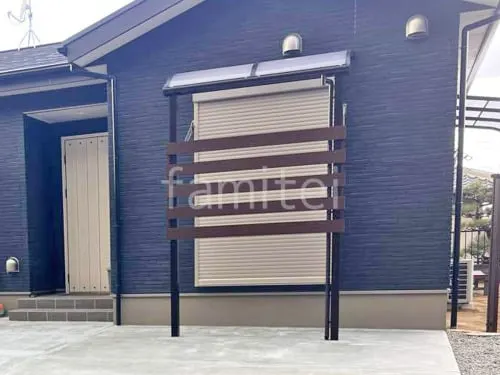 １階テラス屋根 （雨除け） YKKAP ソラリアR アール屋根 スタンダード 壁付