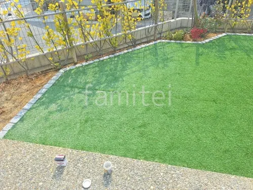 人工芝 防草シート加工 マツモト 人工芝 30mm 