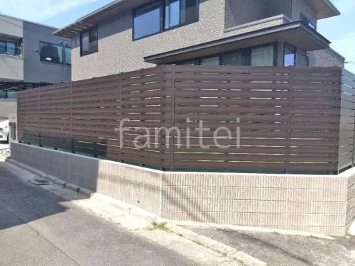 人工木・樹脂 フェンス（木調） F＆F マイティウッド デコll 高尺タイプ 目隠し 木調・ラティス 樹脂