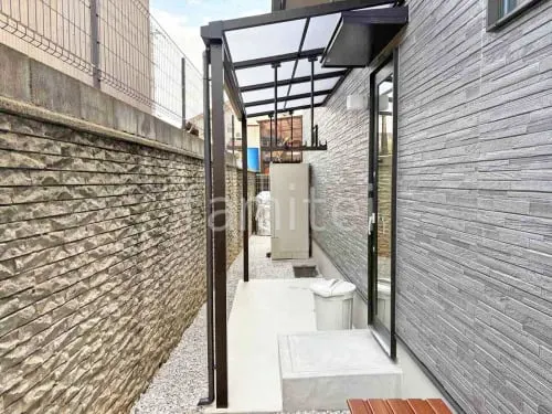 １階テラス屋根 （雨除け） YKKAP ソラリアF フラット屋根 スタンダード 壁付