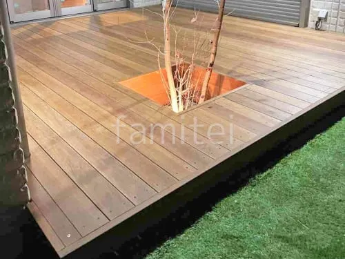 天然木ウッドデッキ ウリン