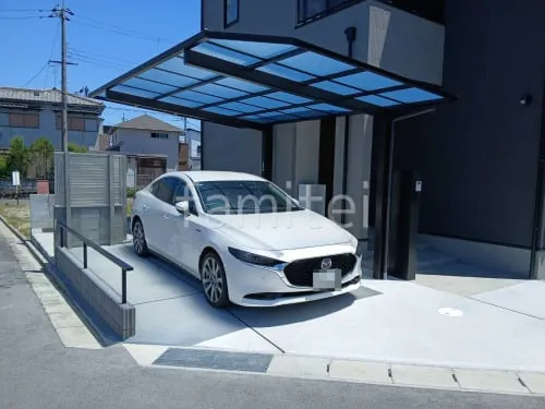 新築シンプル オープン外構