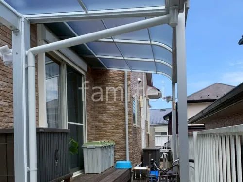 １階テラス屋根 （雨除け） LIXIL スピーネR アール屋根 スタンダード 壁付