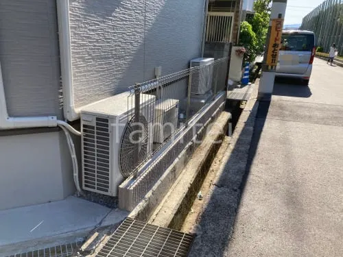 スチールメッシュ フェンス YKKAP イーネット3F型 スチール柱 境界・メッシュ ブロック塀 （化粧ブロック） ユニソン ジャスティ 