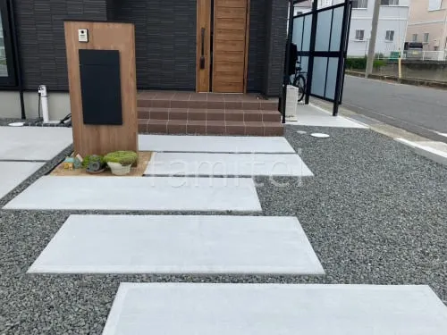 玄関アプローチ床 土間コンクリート