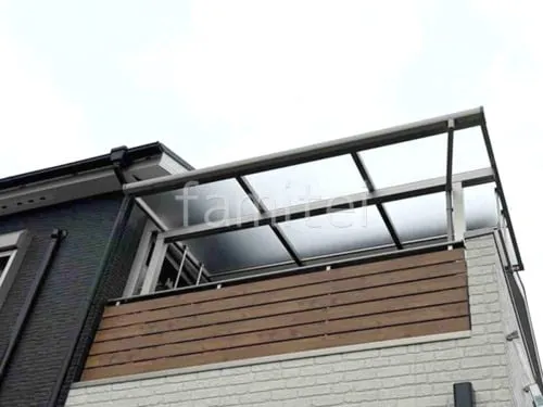 ２階ベランダ屋根  YKKAP ソラリアF フラット屋根 スタンダード 壁付