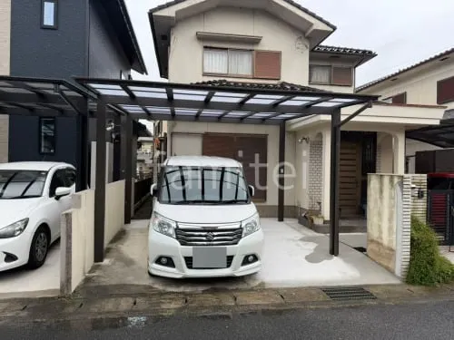 カーポート２台(ワイド) ツイン LIXIL ネスカＦ フラット屋根
