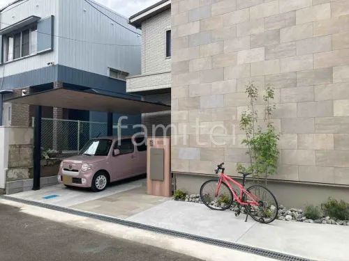 新築ナチュラル オープン外構