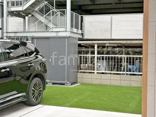イナバ物置 シンプリー MJX-179EF 野外物置き 収納庫 倉庫 人工芝 ヨシミツ