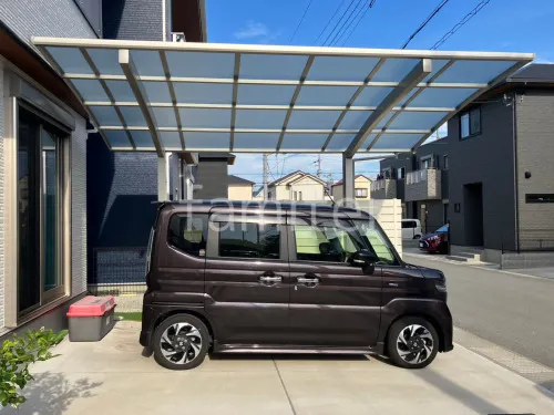カーポート１台 （単棟） YKKAP アリュース アール屋根
