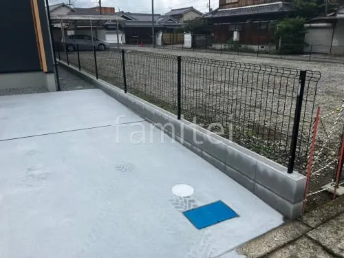 スチールメッシュ フェンス YKKAP イーネット3F型 スチール柱 境界・メッシュ