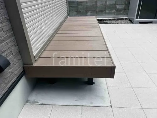 人工木デッキ  LIXIL 人工木 樹ら楽 プレーンタイプ 