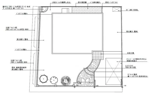 平面図　表札施主支給